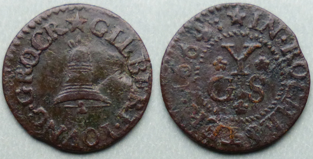 Rochester, Gilbert Young 1664 farthing